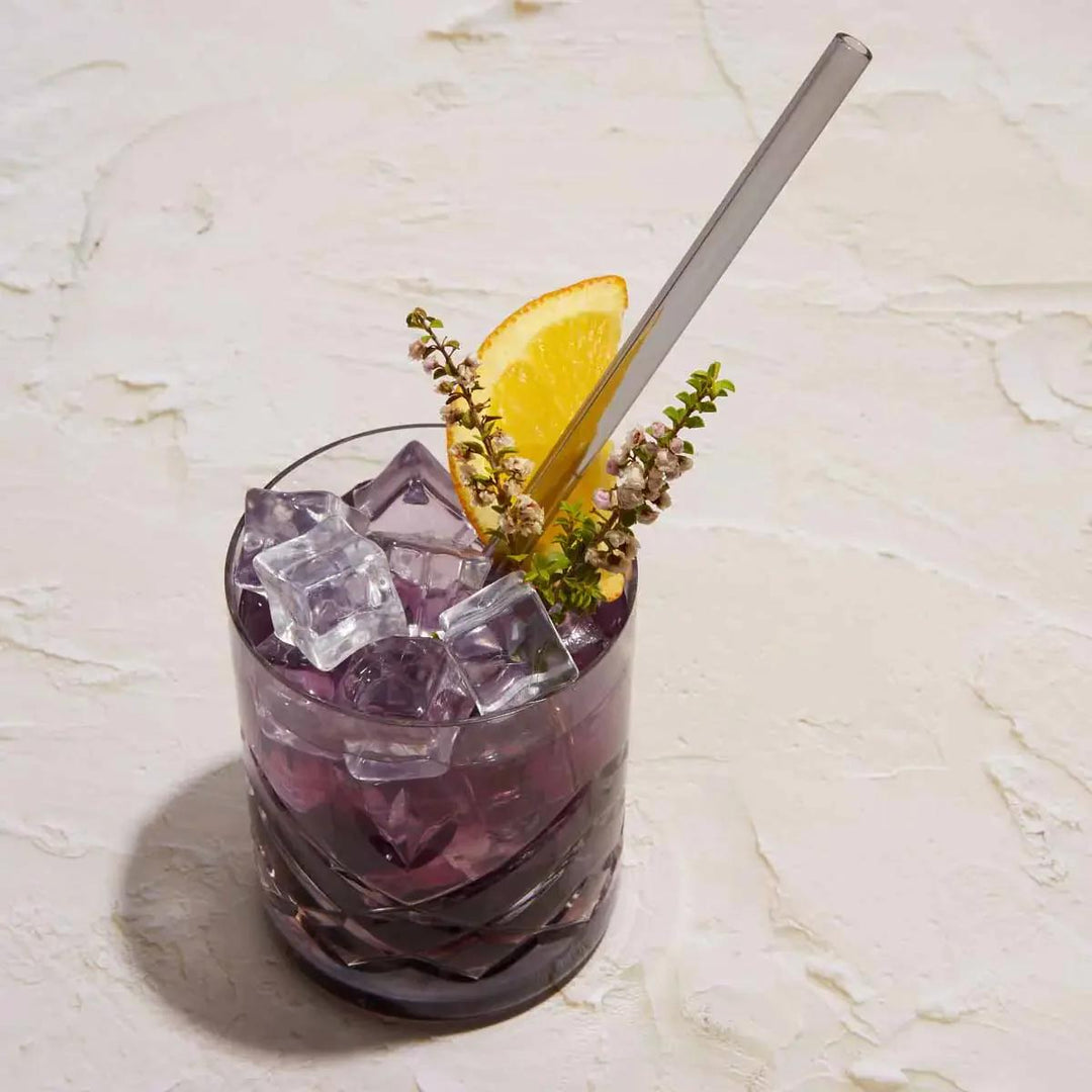 Purple Glass Straw